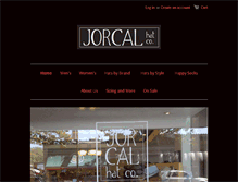 Tablet Screenshot of jorcalhatco.com